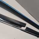 4pcs Smoke Tint with Chrome Trim Window Visors Compatible with 2018-2024 Camry Outside Mount Tape On/Clip On Style PVC Sun Rain Guard