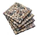 Diflart Natural Stepping Stones Deck Tiles for Outdoor River Rock 4 Sheets