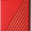 WD 1TB My Passport, Portable External Hard Drive, Red, backup software with defense against ransomware, and password protection, USB 3.1/USB 3.0 compatible - WDBYVG0010BRD-WESN