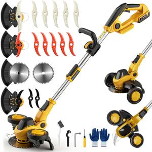 Givilo 11-Inch Weed Wacker Cordless Compatible with DEWALT 20V MAX Battery