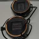 ASNUG Space Heater, Portable Electric 500W PTC Ceramic Heaters for Indoor Use, Efficient Fast Heating, Tip-Over & Overheat Protection, Quiet Small Mini Desk Heater for Bathroom Home Office Bedroom (Black)