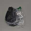 YFONG 100% 22 Momme Mulberry Silk Bonnet for Sleeping Women, Larger Double Layer Silk Hair Wrap for Curly Short Long Hair, Non-Slip Sleep Cap Turban with Elastic Tie Band for Hair Care, Black