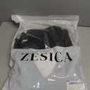 ZESICA Women's 2026 Summer 2 Piece Outfit Sets Casual Short Sleeve Knit Belted Tops and Wide Leg Pants Work Office Clothes (Medium, Black)
