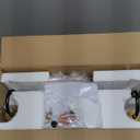 Apenath 3 Lights Bathroom Light, Black Gold Vanity Light Fixture, Wall Sconces with Globe Clear Glass Shade, Farmhouse Wall Mount Lamp for Mirror, Kitchen, Porch, Living Room, Workshop