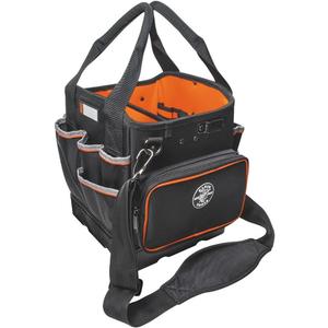 Klein Tools 5541610-14 Tool Bag with Shoulder Strap Has 40 Pockets for Tool Storage and Orange Interior