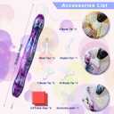 RECORDARME Diamond Art Pen, Diamond Painting Pen Tools Accessories, Ergonomic Design Resin Diamond Dot Pens(Violet)