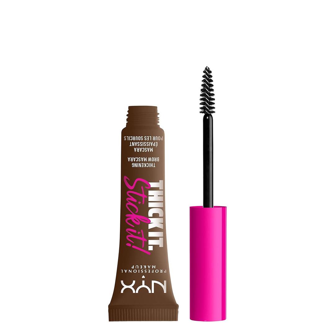 NYX PROFESSIONAL MAKEUP Thick It Stick It Thickening Brow Mascara, Eyebrow Gel - Brunette (0.23 Fl Oz (Pack of 1))
