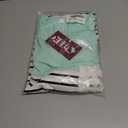 DEBELLY Maternity Shirt Long & Short Sleeve Tunic Color Block Crew Neck Striped Pregnancy Casual Tops with Crochet Pocket (S)