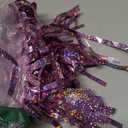 6 Pack Total 60 Feet Foil Fringe Garland Lilac Metallic Wall Hanging Drapes Tassel Skirting Tinsel Streamers for Parade Float Trailer Mardi Gras Party Birthday Wedding (Iridescent Purple), 10 feet