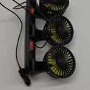 Car Dashboard Fan for Car, Triple Heads 12V Fan for Car Dashboard Truck SUV RV(12V/1A Plug)