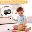 Sewing Machine with LED Display, Handheld Sewing Machine for Beginners, 3 Speed Adjustment Electric Mini Sewing Machine, Easy to Use and Fast Stitch Suitable for Clothes, Fabrics, DIY Home Travel