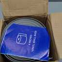 Vinyl Wall Base Baseboard Molding Trim 4" Flexible Self Adhesive Rubber Wall Base Moulding Trim Peel and Stick Design, 4 Inch x 20 Feet, Gray