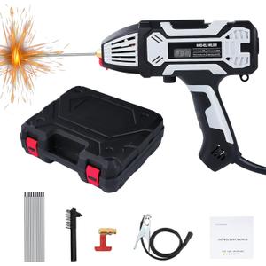 Welding Machine Handheld, Portable Welder Machine 110V 250A with Toolbox,10 PCS Rods Stick Welder for 1/16"-1/8" Rod, IGBT Inverter LCD Digital Display Hand Held Welder with Arc Force Anti-stick