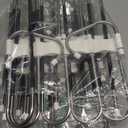 Upgrade Azeroth Pants Hangers 4 Pack Space Saving S-Type Stainless Steel Clothes Pants Hangers,Anti-Slip Design,Clothes Closet Storage Organizer for Pants Jeans Trousers Skirts Scarf