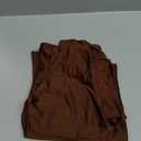 Ekaliy 2 Piece Outfits for Women Sexy One Shoulder Crop Top Bodycon Pants Set Clubwear (Brown, L)