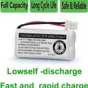 XUNTU BT162342/BT262342 2.4V 600mAh Ni-MH Cordless Phone Battery Pack BT166342/BT266342 BT183342/BT283342 Compatible with EL52351 TL90070 CS5119 DS6511 DS6722 LS6305 Handset (4 Pack)