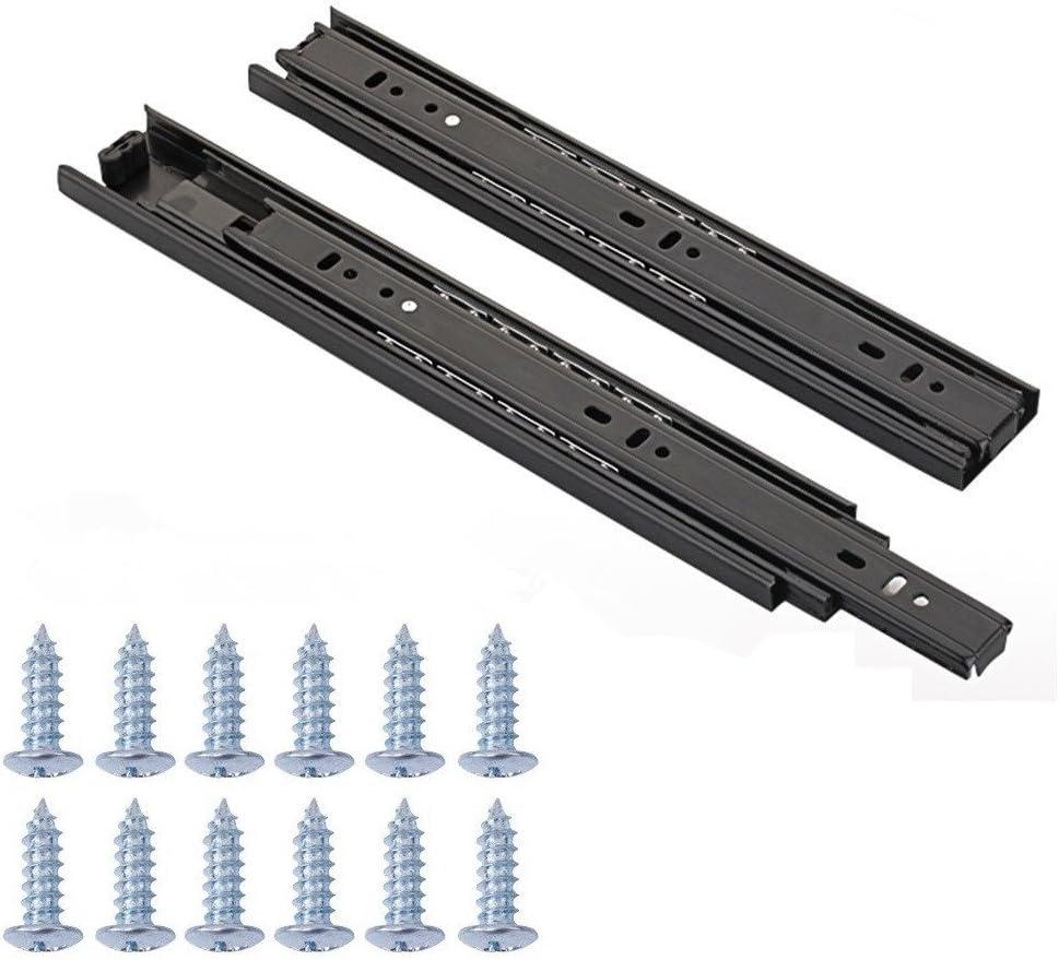 Full Extension Less Noise Ball Bearing Drawer Slides, 12 Inches, 1-Pair