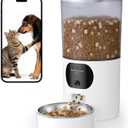 Automatic Cat Feeder with 2K Camera, 5G WiFi 6.5L Smart Pet Feeder for Cat & Small Dog, Automatic Dog Feeder with Night Vision, 2-Way Audio, Motion Detection, Feeding Schedule & App Control