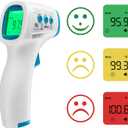 HoMedics Non-Contact Infrared Forehead Thermometer, Clinically Proven Fast Accurate Results, High-Fever Alert with 4-in-1 Readings