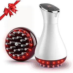 Rechargeable Lymphatic Drainage Massager & Cellulite Massage Tool with 3000mAh,Fascia Blaster for Reduce Stretch Marks for Legs, Arms & Belly,Body Sculpting Machine with Microcurrent for Office Travel