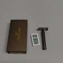 VIKINGS BLADE Double Edge Safety Razor for Men + 5 Swedish Steel Blades + Luxury Case. Smooth, Reusable, Recyclable (Chieftain 5 BC) (Vintage Bronze & Ancient Dust)