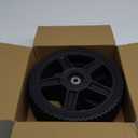 Replacement 12 Inch Lawn Mower Wheels for Most Standard Push Lawn Mowers, Generator, Garden Tiller, Handtruck - Universal Push Mower Wheels with Bolts & Lock Nuts Kit (Set of 2)