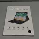 Keyboard Case for iPad Pro 12.9-inch 2017/2015 (Old Model, 2nd & 1st Generation, Ultra-Thin PU Leather Case with Wireless Detachable Keyboard - with Pencil Holder, Black