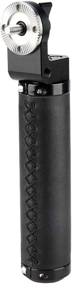NICEYRIG Leather Rosette Handle M6 Thread Mount, Applicable for 15mm Camera Shoulder Rig Rod Support System