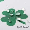 MATIRUG St Patricks Day Tablecloth for Rectangle Tables 52x70 Inch,Washable Shamrock Table Cloth,Green and White Spring Waterproof Tablecloths for Party Celebration Kitchen Dinner Outdoor