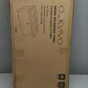 Folding Storage Ottoman Bench 30in, Leather Foot Rest Stools Ottoman with Storage, Coffee Table, End of Bed Bench Footstool for Living Room, Bedroom, Load 330 lb, 30x15x15 inches, Black