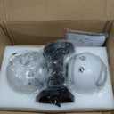 Wall Sconces Set of Two Plug in Wall Sconces Matte Black Wall Lamp with Plug in Cord and Switch Hanging Indoor Wall Mounted Lights with Globe Glass Shade Plug in Sconces Wall Decor Set of 2