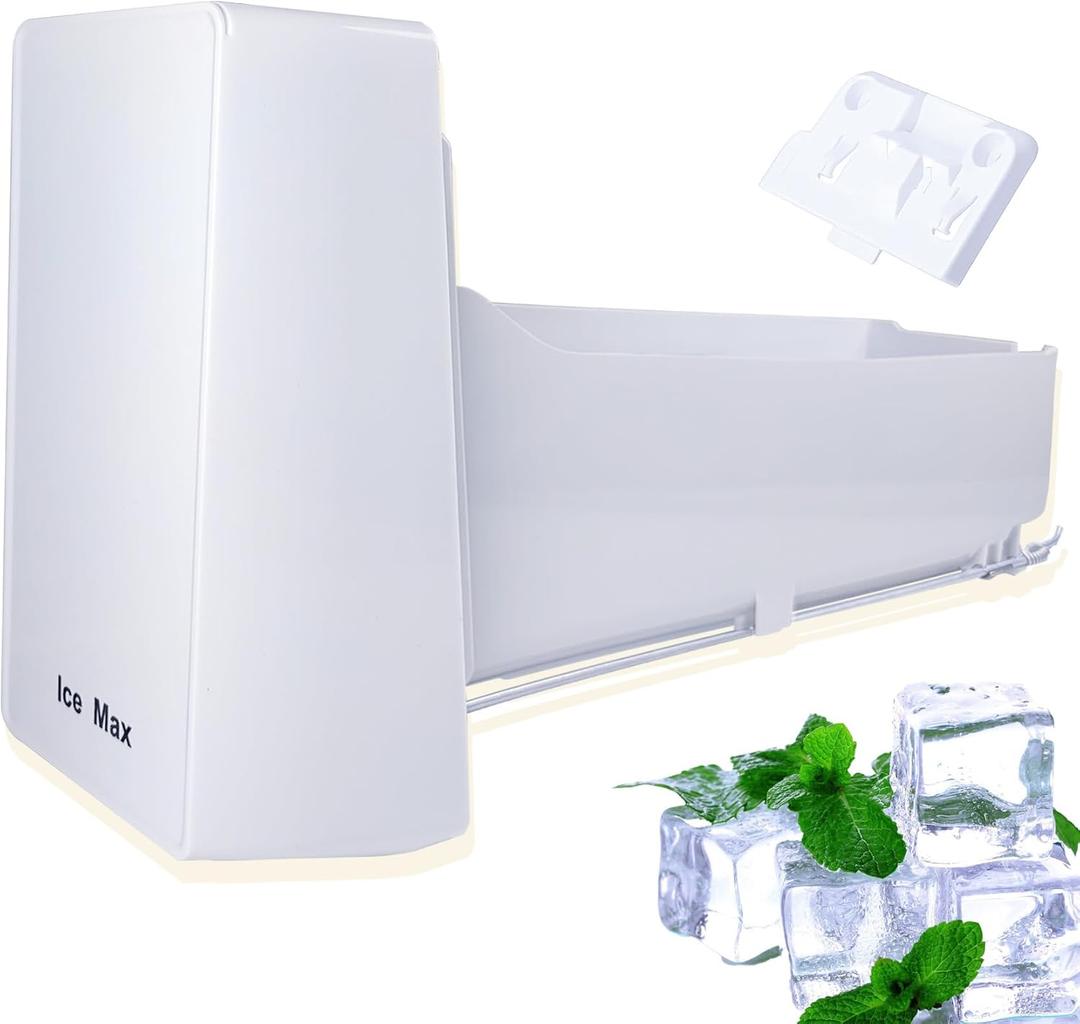 DA97-20156B Refrigerator Ice Bucket,Ice Container Assembly Compatible with Samsung,RF28HMEDBSR/AA,F27T5201SR,RF28R7351SR,RF28R7201SG.Ice Maker Tray Part Number:DA97-20156A,PS16556765