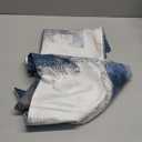 COLORPAPA Blue Throw Pillow Covers 18x18 Set of 2 Decorative Cushion Cover Grey Abstract Art Painting Pillowcase for Sofa Bedroom Living Room Décor