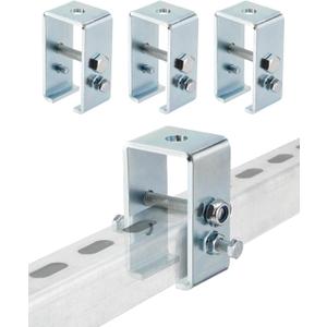 Upgrade Channel Trolley Track Hanger Bracket for UNISTRUT Strut Channel, 1-5/8 Intermediate Support Hange Bracket for All 1-5/8" Channel Trolley Track(4 Pack)