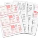1099 NEC Forms 2025, 1099 NEC Laser Forms IRS Approved Designed for QuickBooks and Accounting Software 2025, 4 Part Tax Forms Kit, 15 Vendor Kit  Total 23 (63) Forms (Without Envelope)
