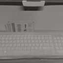 TopMate Wireless Keyboard and Mouse Ultra Slim Combo, 2.4G Silent Compact USB 2400DPI Mouse and Scissor Switch Keyboard Set with Cover, Batteries Included, for PC/Laptop/Windows/Mac - Silver White