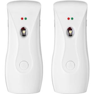 Stardrix Automatic Air Freshener Dispensers (2-Pack), Aerosol Spray Machines, Wall Mounted or Freestanding, Adjustable Timer for Scent Release in Bathroom, Office, Commercial & Home  White