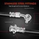 A-Premium Front Passenger Brake Hydraulic Hose Compatible with Select Infiniti and Nissan Models - I30 2001, I35 2002-2004, Maxima 2002-2003 - Replace# 462104Y910