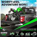 Rhino USA Retractable Ratchet Straps (4-Pack) - 1 Inch x 10 Feet (1,209lb Break Strength) - Auto Self Retracting Tie Down Straps for Truck, Cargo Trailer, Motorcycle, ATV, UTV - Black