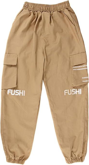 Amazon.com: NKSDUYR Boys Cargo Jogger Pants - Elastic Waist Casual Sweatpants, Teenage Relaxed Fit Workwear Pants with Pockets Khaki: Clothing, Shoes & Jewelry 12-13Yr Old
