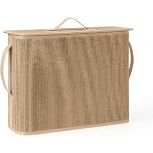 AceOrbit Bamboo Toilet Paper Storage Basket with Lid and Handle 32L Capacity 12Rolls Bathroom Toilet Paper Holder Handwoven Organizer Basket Bathroom Accessories