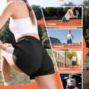 GAYHAY Running Shorts for Women - Athletic Quick Dry Sports Womens Shorts High Waisted Gym Workout Black Shorts with Pockets (Black, L)
