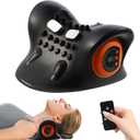 Neck Massager for Pain Relief,Portable Electric Massage Pillow with Heat,Deep Tissue Relaxation for Neck,Shoulders,Back,Perfect for Home, Office,Travel (Black(new))