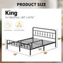 Lutown-Teen 12 Inch King Bed Frame with Headboard and Footboard