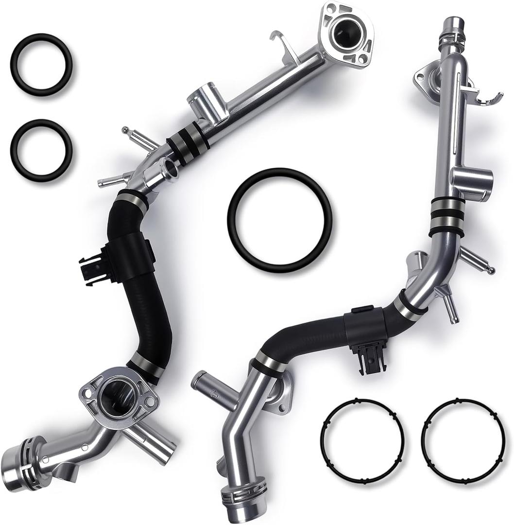 Upgrade aluminum engine coolant, radiator pipes and water pipes.Compatible with Audi A4 2009 A5 2008-2011. Apply to Q4 2009-2012 A4 Quattro 2009-2012 A5 Quattro 2008-2010 Replace Number 06E121045J