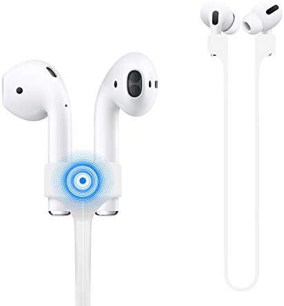 ABCOOL Compatible for Magnetic Anti-Lost Strap AirPods 1 2 3 Pro Accessory - Colorful Soft Sport String Tether Lanyard, Running Silicone Wire Cable Connector, Silica Gel Neck Rope Cord Pack Of 3