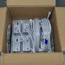 Meconard 4 Pack 6 Inch 5CCT LED Canless Recessed Lighting with Night Light, 2700K/3000K/3500K/4000K/5000K Selectable Ultra-Thin LED Ceiling Lights, 12W=110W, 1050LM, Dimmable Wafer Downlight ETL&FCC (White)