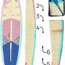 Highpi Inflatable Stand Up Paddle Board for Youth and Adults Wide Sup with Premium Accessories, Blow Up Paddleboard for Surfing, Fishing, Yoga & More