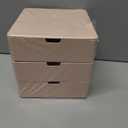 3-Drawer Vanity Organizer, Compact Storage Organization Drawers Small Size Pink