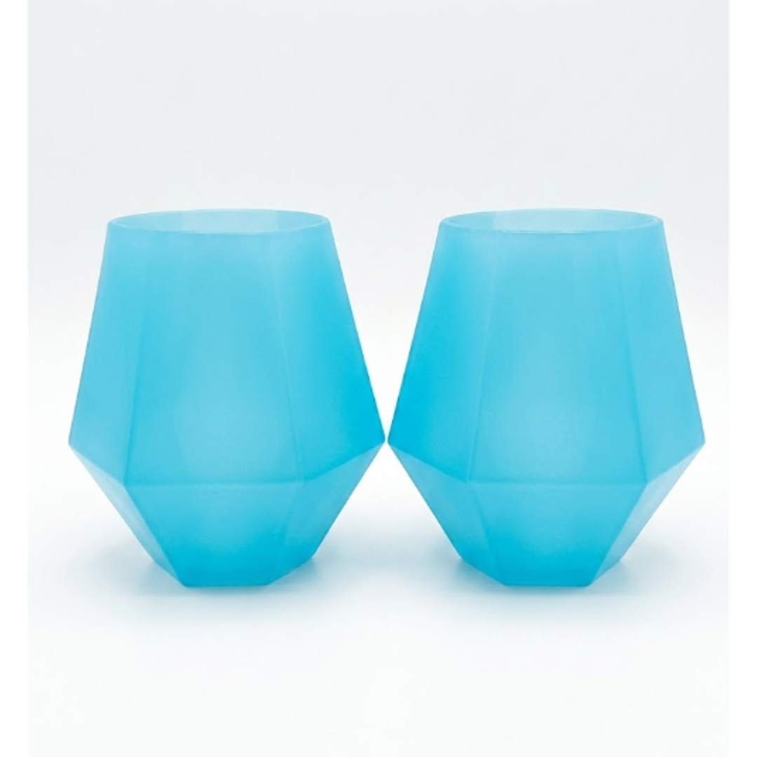 Diamond Silicone Wine Glasses